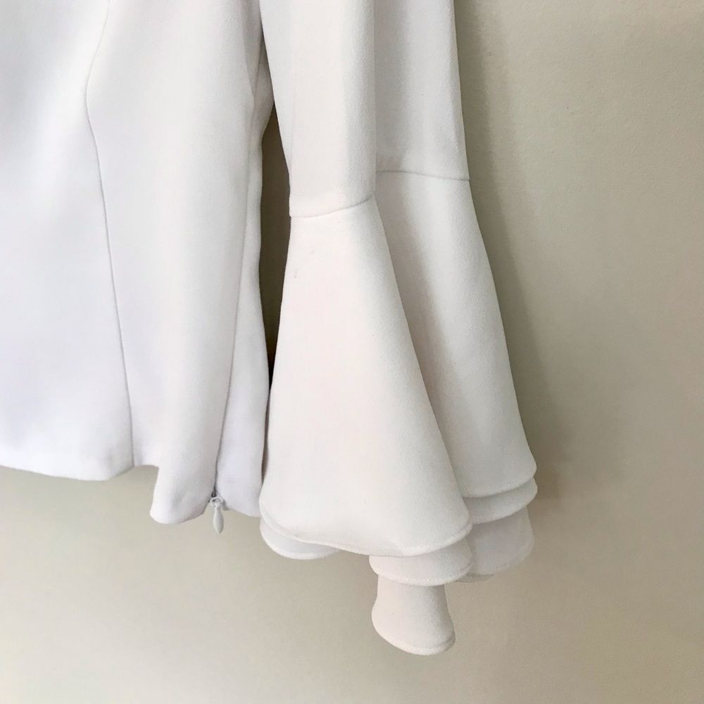 Bebe bell sleeve v neck blouse - Picture 3 of 9